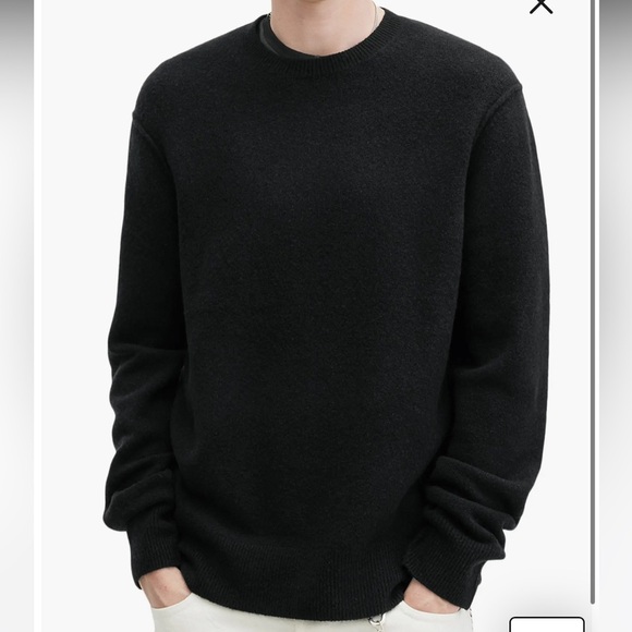 All Saints Patern Crewneck Sweater in Black Size XL - Picture 1 of 9